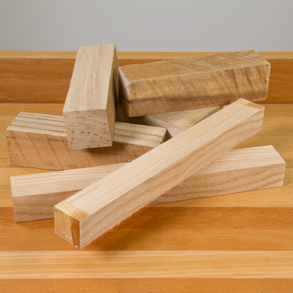 A pile of hardwood blanks.