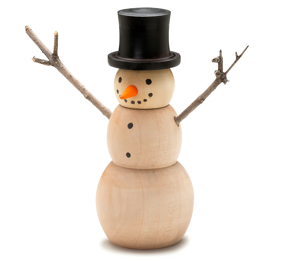 A turned snowman.