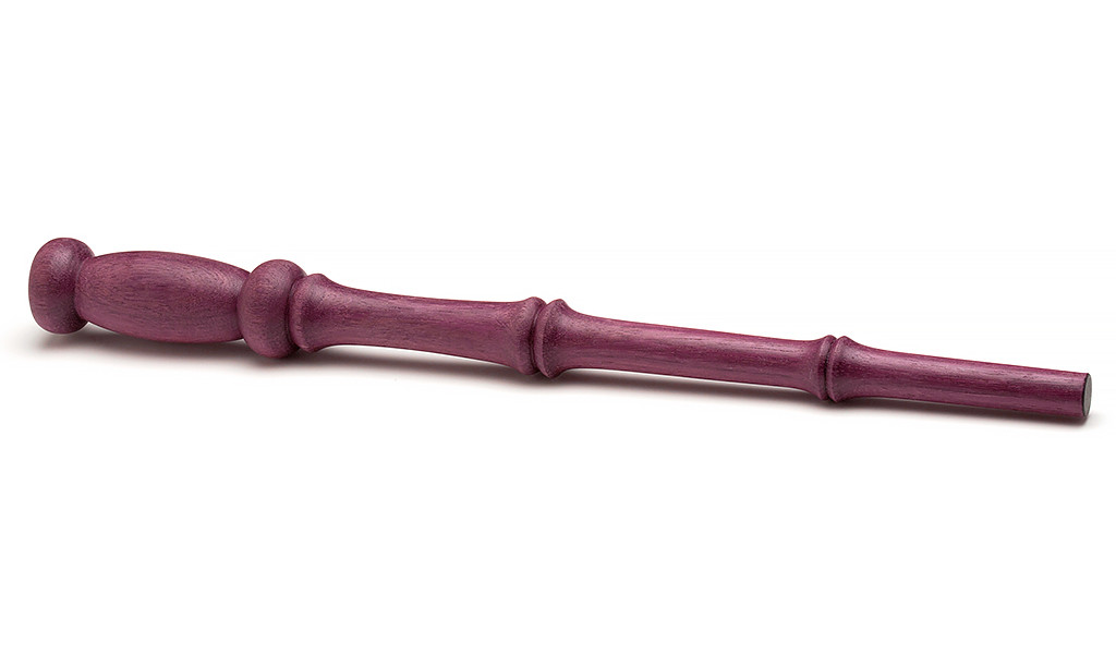 A magic wand turned from Purpleheart.