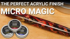 Micro Magic tins and a polished pen blank.